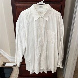 White Dress Cotton Shirt Classic Formal Wear sz20